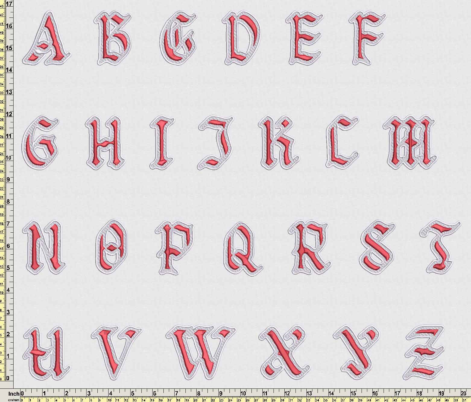 Gothic Letters 3D